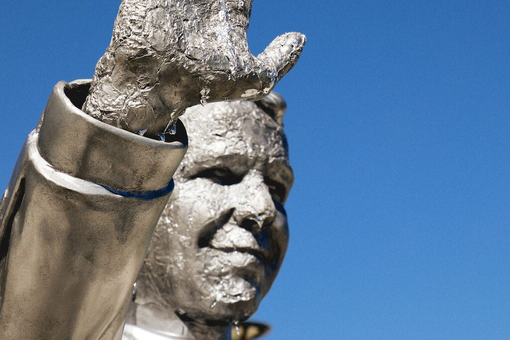 Melting Ron DeSantis Statue Makes a Point About Climate Change in Florida