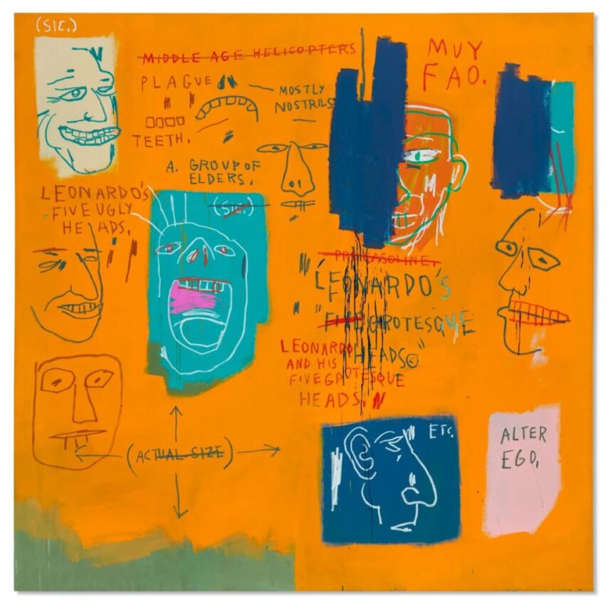 Basquiat’s Long-Unseen Riff on Leonardo da Vinci to Lead Christie’s 21st Century Evening Sale with $30 M. Estimate