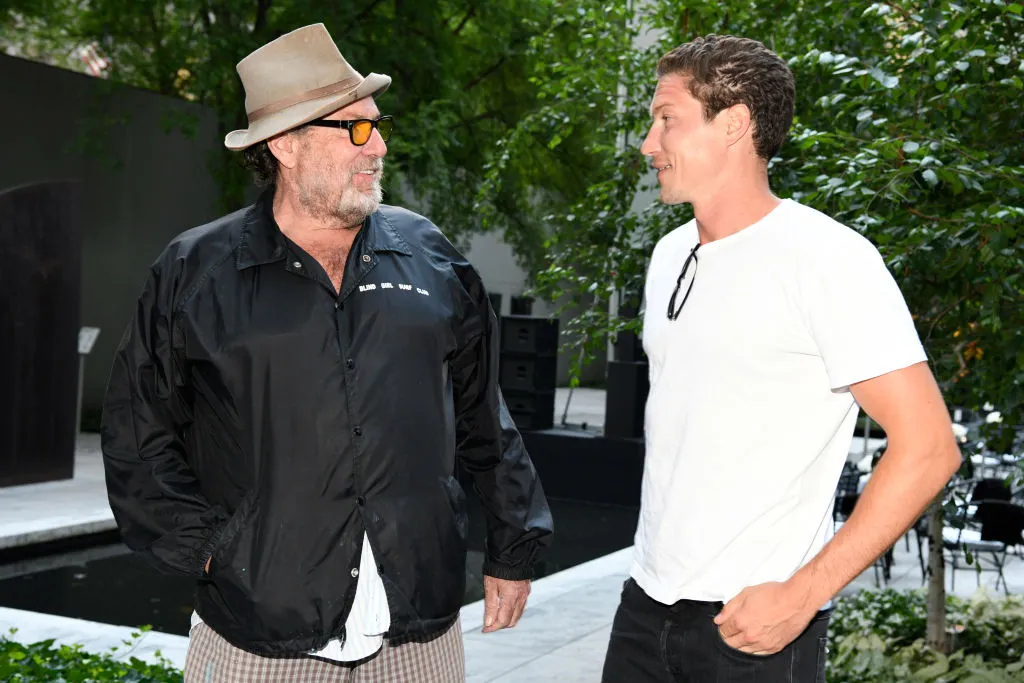 NEW YORK, NEW YORK - JUNE 17: Julian Schnabel (L) and Vito Schnabel attend the CHANEL and Tribeca Festival Screening of Julian Schnabel