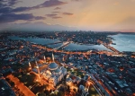 Aerial view of Istanbul, Turkey.