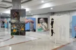 Paintings installed in government building.