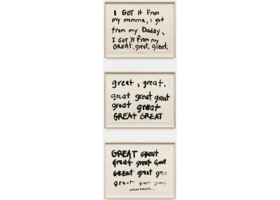 A three part drawing that reads: (part 1) 