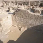 Room K1 in the Athribis temple in Sohag, Egypt, 2016.