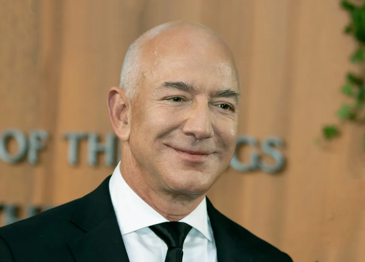 A bald white man in a suit.