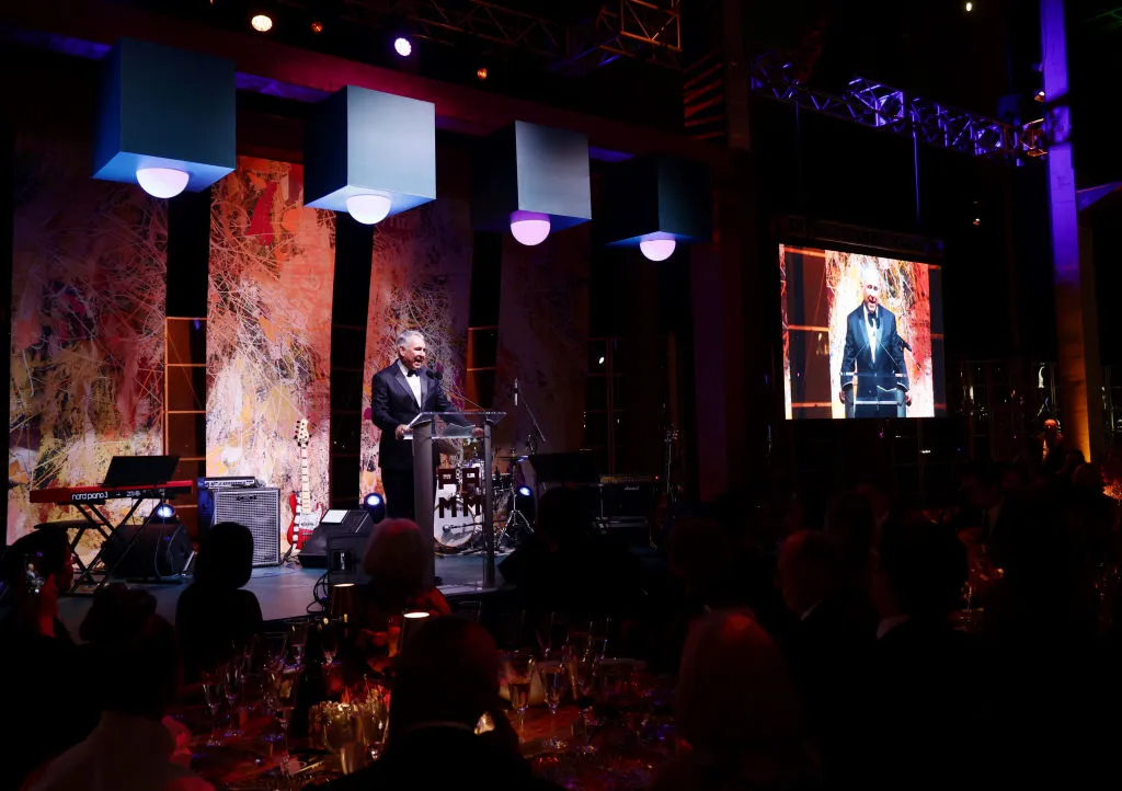 MIAMI, FLORIDA - NOVEMBER 09: Kenneth Griffin speaks onstage during the Pérez Art Museum Miami