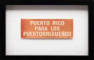 a text-based work that reads in all caps:
