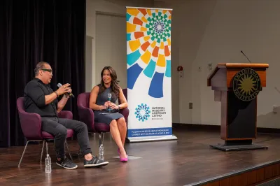 Speakers at a symposium hosted by the National Museum of the American Latino.