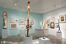 Interior view of Pace African & Oceanic Art, 2024.