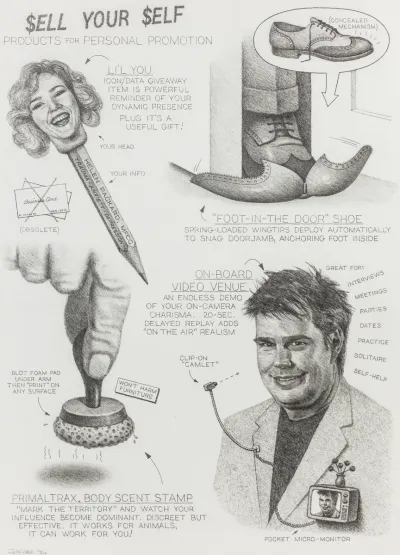 A graphite drawing says
