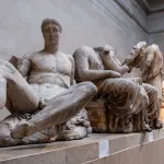 Parthenon sculptures of Ancient Greece, fragments which are collectively known as the Parthenon Marbles aka Elgin Marbles at the British Museum on 4th December 2023 in London, United Kingdom. The Elgin Marbles are considered stolen goods by Greece, and has regularly demanded their return, while the Acropolis Museum, which houses the remaining sculptures, keeps an empty space for them within its current display. The British museum counters this, claiming that the sculptures were legally acquired by Lord Elgin following an agreement with Ottoman leaders. The British Museum is a public museum dedicated to human history, art and culture located in the Bloomsbury area of London. It has a permanent collection of eight million works and is among the largest and most comprehensive collection, which documents the story of human culture from its beginnings to the present. (photo by Mike Kemp/In Pictures via Getty Images)