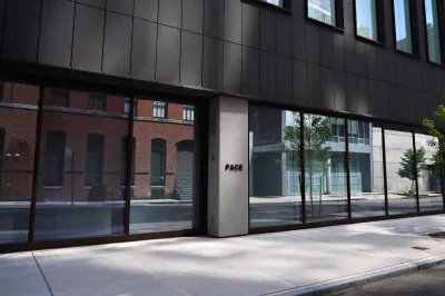 A gallery facade with the word 