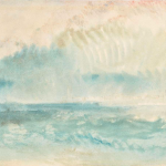 A watercolor picture of an incoming storm by J.M.W. Turner.