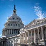 WASHINGTON, DC - NOVEMBER 16: The Senate and the Dome of the U.S. Capitol Building is seen on Wednesday, Nov. 16, 2022 in Washington, DC.  (Kent Nishimura / Los Angeles Times via Getty Images)