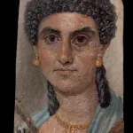 A Fayum portrait confiscated by authorities as part of a criminal investigation into antiquities trafficking.