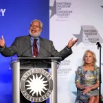 WASHINGTON, DC - JANUARY 25:  Secretary of the Smithsonian Institution Lonnie Bunch speaks during an event to present first lady Jill Biden