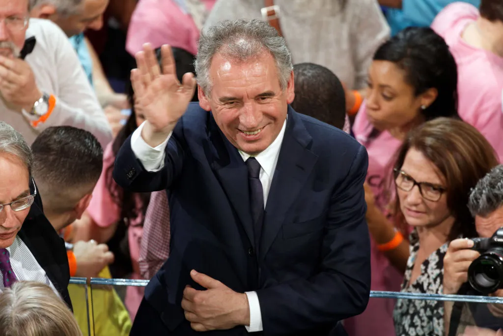 PARIS, FRANCE - APRIL 17: Francois Bayrou attends French presidential candidate Emmanuel Macron campaign rally at Bercy Arena on April 17, 2017 in Paris, France. (Photo by Sylvain Lefevre/Getty Images)