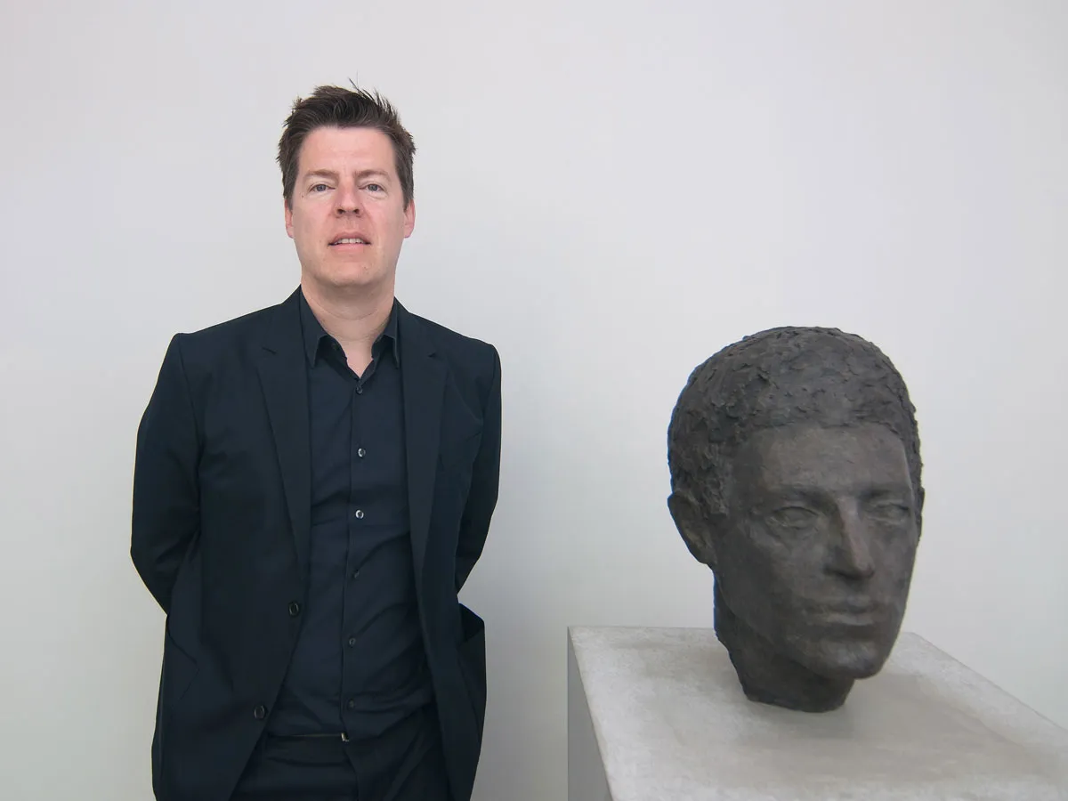 VENICE, ITALY - MAY 10: Philipp Kaiser poses at the Swiss pavilion, presenting