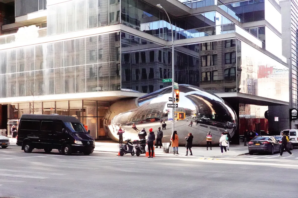 Anish Kapoor: Untitled, 2022–23, sculpture, at 56 Leonard Street, New York.