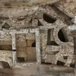 A Roman mausoleum discovered in Saint-Romain-en-Gal, France.