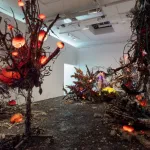 An installation filled with refuse.
