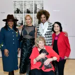 NEW YORK, NEW YORK - MAY 09: Guest, Roxana Marcoci, LaToya Ruby Frazier, Agnes Gund and Dolores Huerta attend MoMA