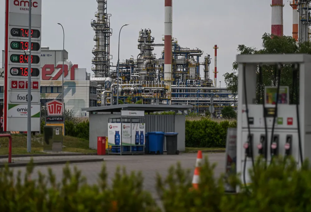 View of LOTOS Oil Refinery in Gdansk, Poland, 2022.