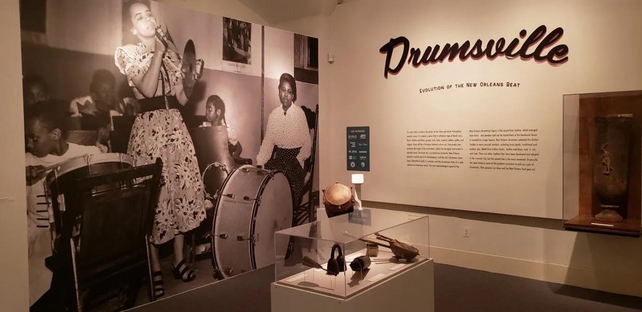 An exhibition at the New Orleans Jazz Museum at the Old U.S. Mint.