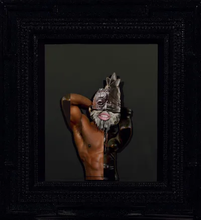 A collage showing a Black man