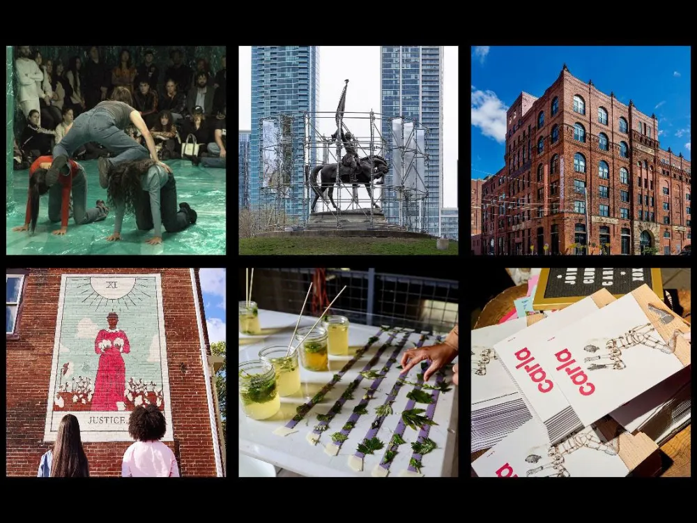 Composite image of various arts organization.