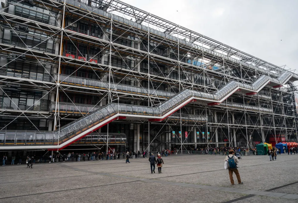 Exterior view of the Centre Pompidou