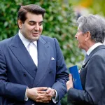 ASCOT, UNITED KINGDOM - OCTOBER 15: (EMBARGOED FOR PUBLICATION IN UK NEWSPAPERS UNTIL 24 HOURS AFTER CREATE DATE AND TIME) Sheikh Hamad Bin Abdullah Al Thani and John Warren attend QIPCO British Champions Day at Ascot Racecourse on October 15, 2022 in Ascot, England. (Photo by Max Mumby/Indigo/Getty Images)