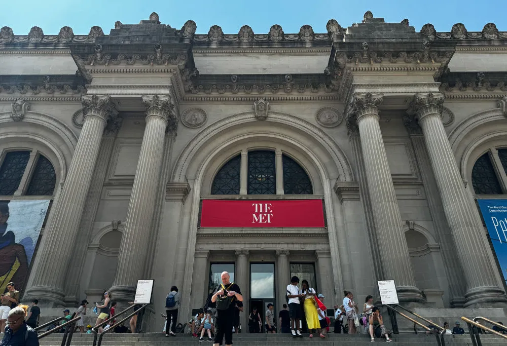 A view of the Metropolitan Museum of Art building in New York City, United States on July 15, 2024. (Photo by Jakub Porzycki/NurPhoto via Getty Images)