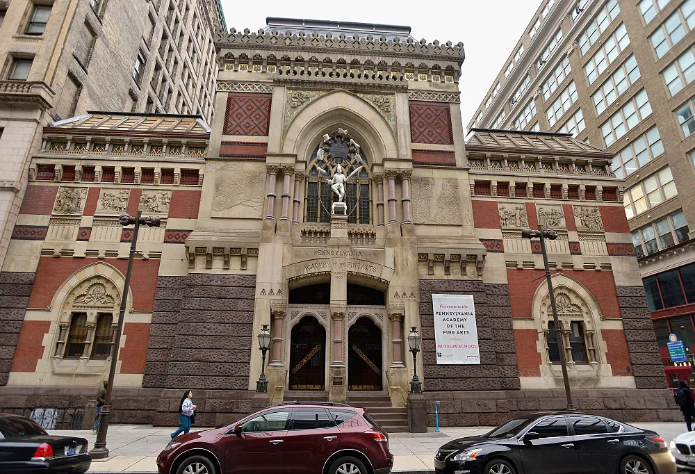 PHILADELPHIA, PA - DECEMBER 30: A general view of the Pennsylvania Academy of Fine Arts on December 30, 2015 in Philadelphia, Pennsylvania (Photo by Paul Marotta/Getty Images)