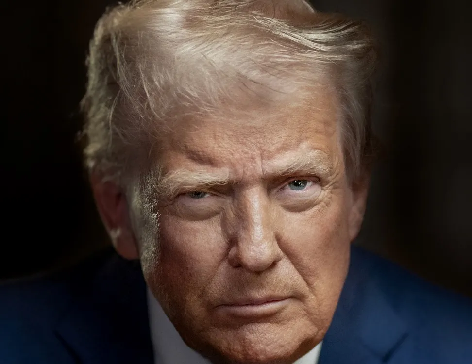 A man with blonde hair.