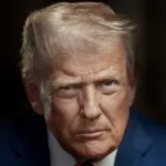 A man with blonde hair.