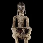 Statute of the goddess Ngonnso, Cameroon. The statue was