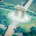 WASHINGTON, DC - OCTOBER 15: A model of President Donald Trump