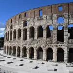 A view of the new Colosseum square, Rome, February 17, 2026