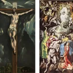 two paintings of Christ