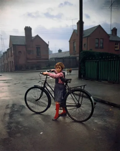 Evelyn Hofer, Girl with Bicycle, in the Coombe, Dublin, 1966