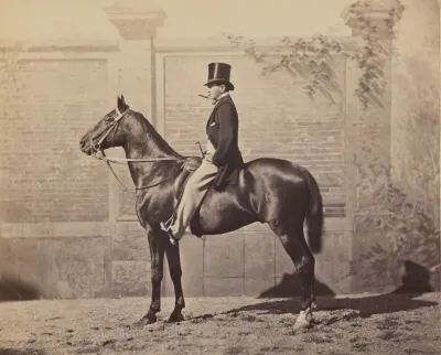 Nadar, Untitled (Man on horse), ca. 1865