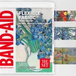 Band-aids featuring designs by Redon, Van Gogh, and Monet