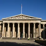 A columned museum facade.