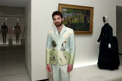 A man in a suit that