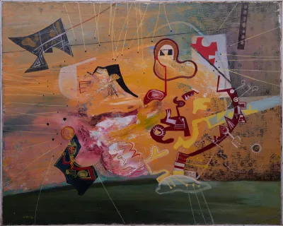 An abstract painting.