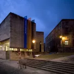Art Centre, Alvaro Siza, Santiago De Compostela, Spain, 1993, Exterior View Of Art Centre And The Convent Of San Domingos De Bonaval, Alvaro Siza, Spain, Architect, (Photo By View Pictures/Universal Images Group via Getty Images)