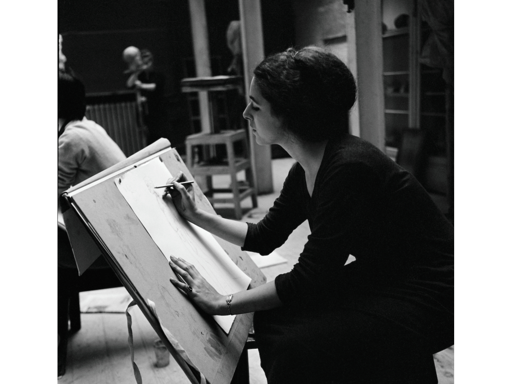 Tess Jaray at the Slade School of Fine Art, London, December 1957