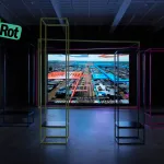 Exhibition view of "New Humans: Memories of the Future" at the. New Museum, New York. Hito Steyerl
