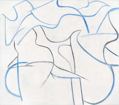 Willem de KooningUntitled, 1985oil on canvas77 x 88 inches (195.58 x 223.52 cm)© 2025 The Willem de Kooning Foundation/ Artists Rights Society (ARS), New York.