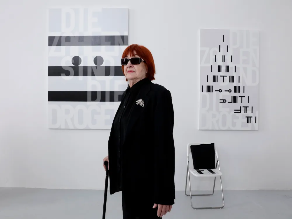 Rune Mields at her exhibition “Die Zahlen sind die Drogen,” September 4–18. 2016, presented at the Fuhrwerkwaage Kunstraum Köln, Germany, in conjunction with the Zonta Cologne Art Award